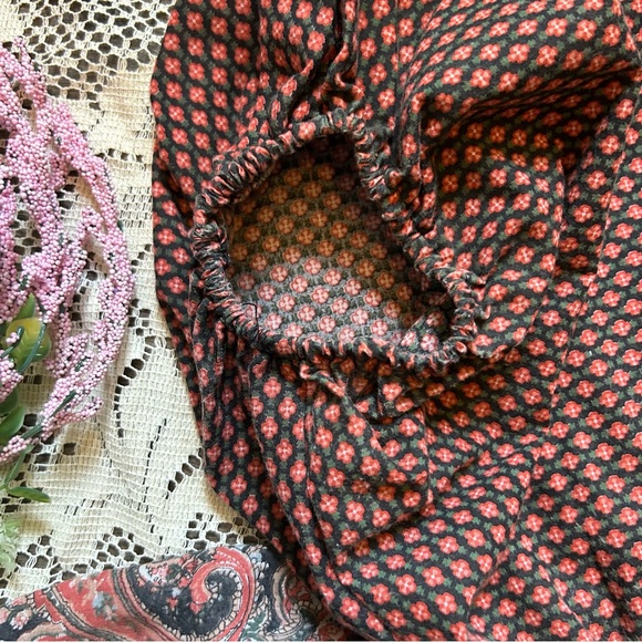 70’s Boho Paisley Peasant Skirt + Top Set - Picture 12 of 16